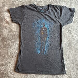 Threadless Gray Tee with Blue Graphic